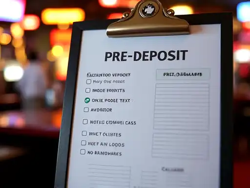 Pre-deposit checklist board for safe online casino play