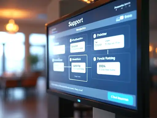 Online casino support response workflow illustration