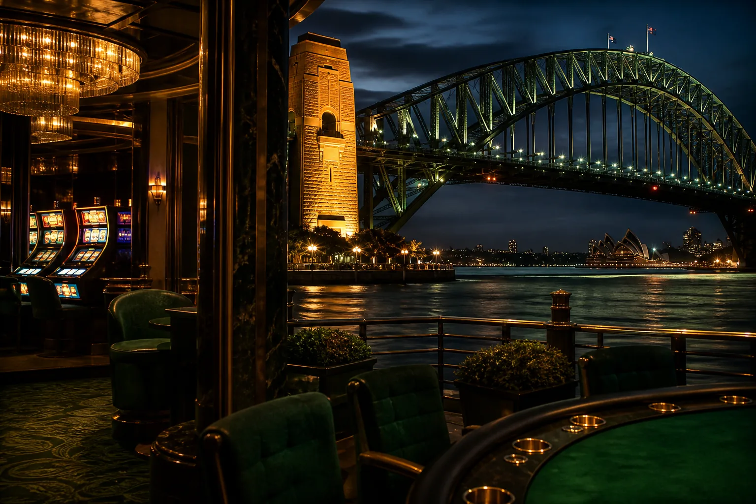 Editorial city guide graphic for Surge Casino readers in Sydney, NSW
