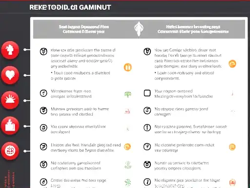 Responsible gaming planning with support resources concept
